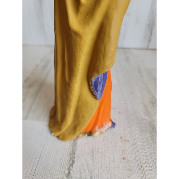 Vintage paper mache Three Kingman Nativity scene Xmas home decor unique - Picture 6 of 13